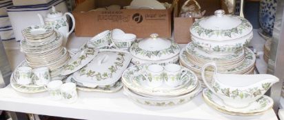 Wedgwood 'Santa Clara' part dinner service and a Royal Doulton 'Sovereign' part dinner service