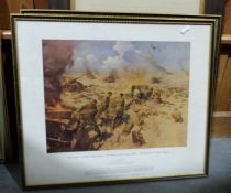 After Terence Cuneo  Colour print  