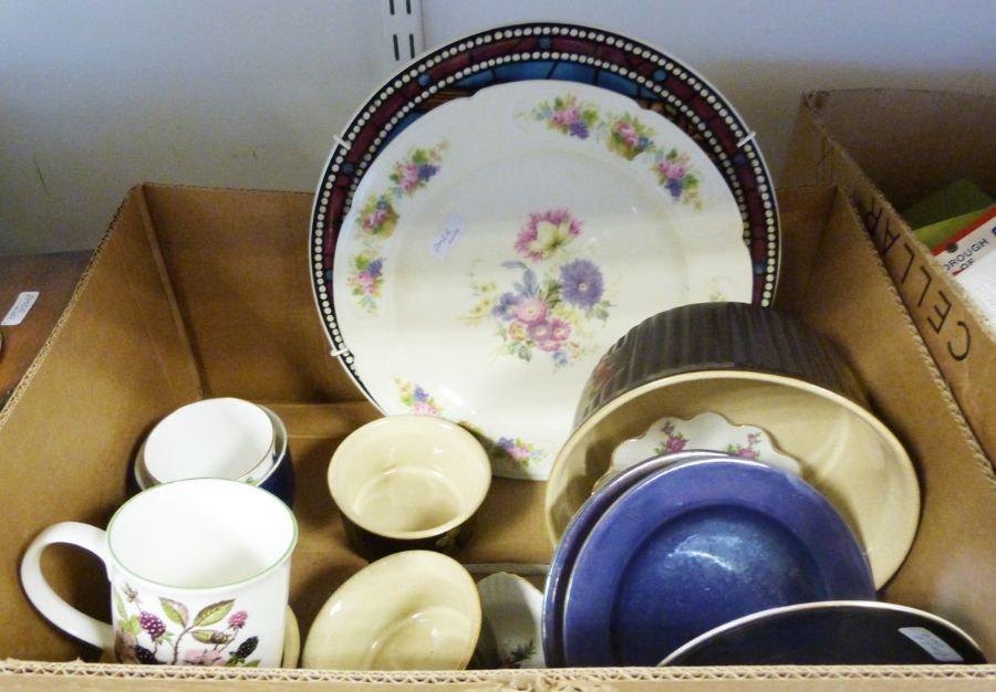 Coalport 'Ming Rose' candlestick, a set of five Denby Bakewell ramekins, a Denby Bakewell bowl and - Image 2 of 2