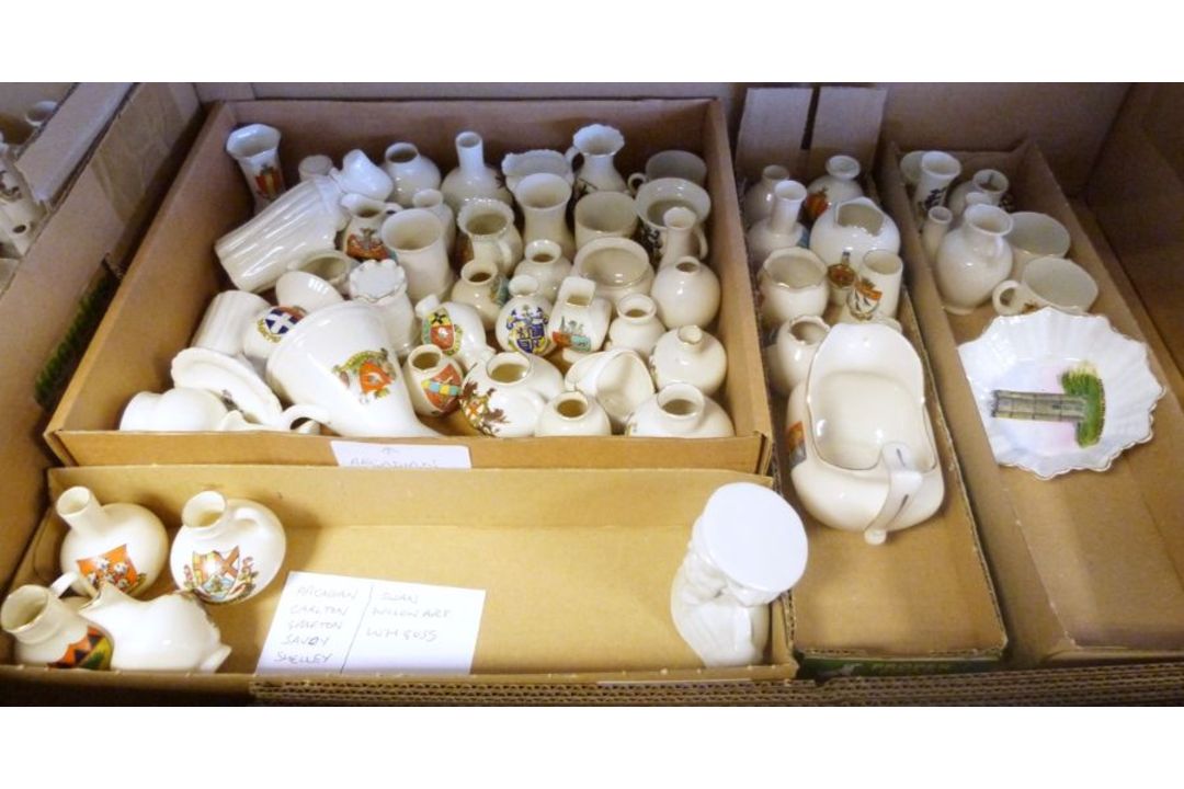 Large collection of crested ware (3 boxes) - Image 2 of 3