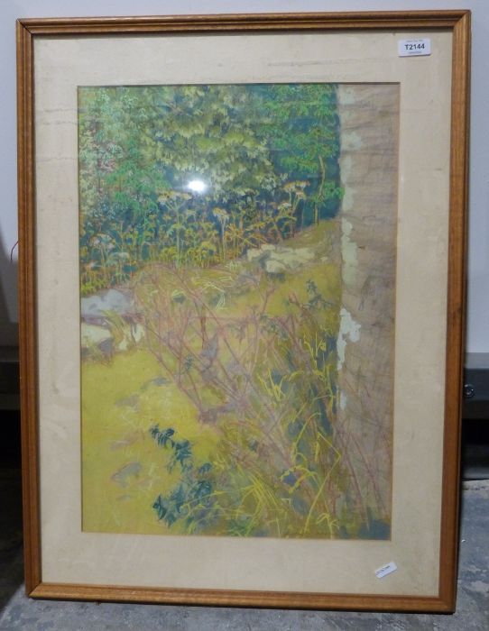 Rodney Thomas  Gouache and pastel  Woodland scene with path, signed and dated 1979 lower right (52 x - Image 6 of 10