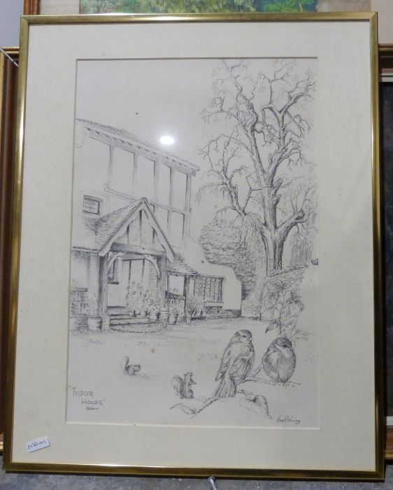 Rodney Thomas  Gouache and pastel  Woodland scene with path, signed and dated 1979 lower right (52 x - Image 4 of 10