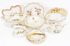 Part-service Ridgway, various dinner plates Royal Winton 