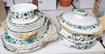 Midwinter 'Spanish Garden designed by Jessie Tait' part service to include dinner plates, side