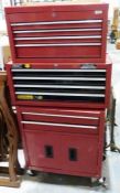 Clark tool chest, a Halfords professional four-drawer intermediate ball bearing tool chest and one