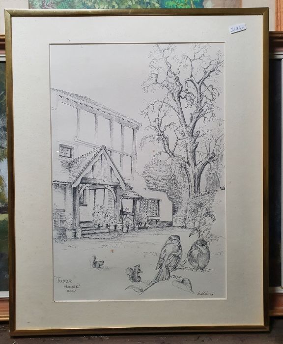 Rodney Thomas  Gouache and pastel  Woodland scene with path, signed and dated 1979 lower right (52 x - Image 9 of 10