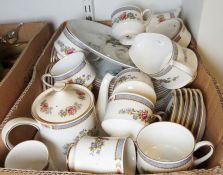 Paragon 'Canton' part tea service and Alfred Meakin 'Glow White' ironstone dinner plates decorated