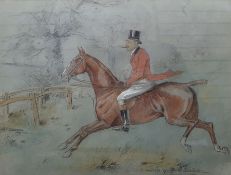 George Algernon Fothergill, watercolour highlighted with white, 