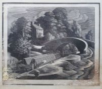 George Mackley Woodcut No.27/50, signed and titled in pencil in margin, woodcut is damaged on the