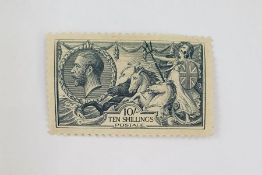 GB: Mint 10/- dull grey blue Bradbury Wilkinson 1918-1919, SG417, cat £475