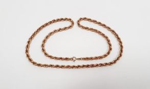 9k yellow gold necklace, 18.6g