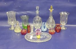 Isle of Wight glass aventurine model of a bird, a Caithness 