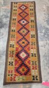 Maimana kilim runner, 203cm x 67cm