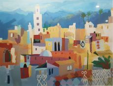 Richard Tuff Limited edition colour print Marrakesh Rooftops, no.62/195, signed, titled and numbered