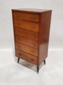 20th century Beeanese chest of five short drawers 125.5cm x 61.cm x 41.5cm