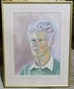 G Corrie Oil on card Portrait study of an elderly woman and four wall mirrors (5)