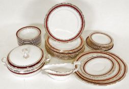 Wood & Sons part dinner service to include pieces with the same pattern but made by Alfred Meakin