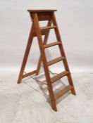 Set of wooden stepladders, 145cm high