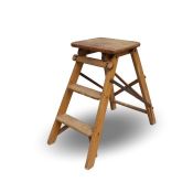 Set of wooden stepladders, 55cm high