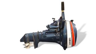 Yamaha 15c 1100 outboard motor and a Yamaha fuel tank (2)