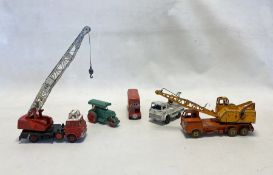 Playworn Dinky diecast models to include 434 Crash Truck, 251 Aveling Barford Diesel Roller, 970