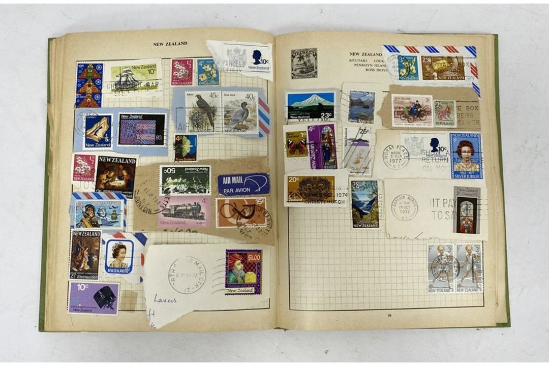 "Cavalier" green stamp album containing a collection of world stamps mainly from the 1960's/1970's - Image 2 of 5