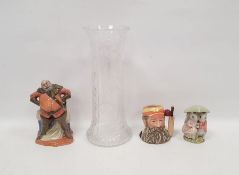 Royal Doulton figure of Falstaff standing beside a basket and drapes, green HN2054 mark, 18cm