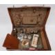A crocodile skin suitcase, early to mid 20th century, gilt lettering stamped for John Bagshaw & - Image 5 of 36
