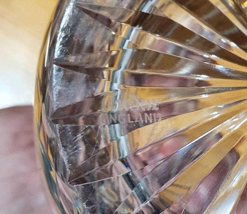 Collection of assorted glassware comprising a cut glass jug with bands of laurels, 16cm high, a - Image 3 of 3