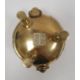 20th century Chinese gilt bronze footed censer and pierced cover, with four character mark to - Image 2 of 6