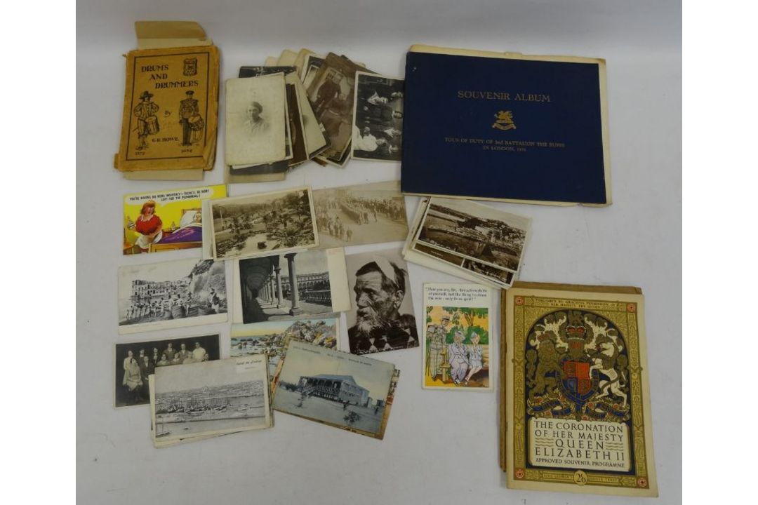 Postcards and ephemera to include New Zealand postcard named 'Taurau Kukupa Whangarei', Italian