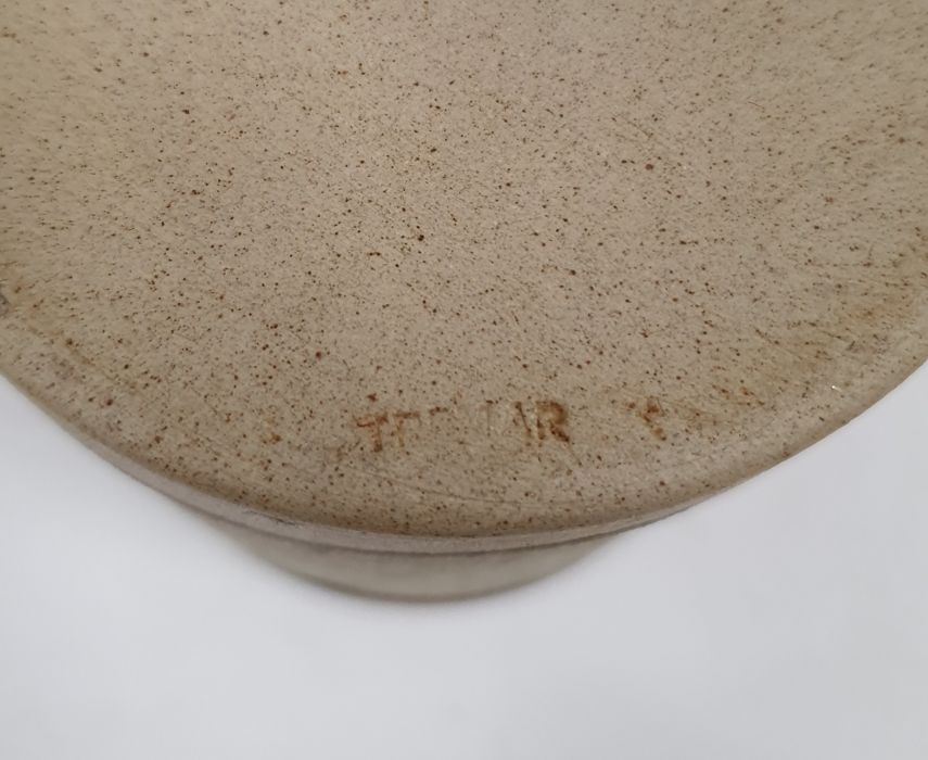 Collection of 20th century studio pottery including a tall mast headed vessel, indistinctly - Image 6 of 7