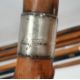 Quantity of assorted walking sticks to include a child's hunting crop with the horn handle formed as - Image 3 of 12