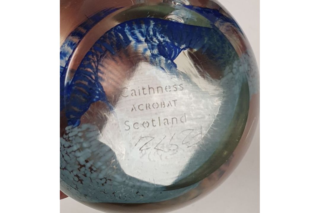 Collection of coloured glassware comprising a Caithness sea-orchard paperweight, limited edition - Image 2 of 4