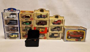 Collection of Burago, Oxford and Lledo diecast model cars to include Burago Ferrari 512 BB cod.