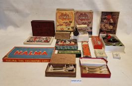 Box board games, Jigsaws, Dominoes to include 'The game of the Tail-less Donkey' , 'Higgledy-