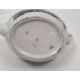 Early 19th century English porcelain teapot and cover printed en grisaille with travellers in - Image 2 of 2
