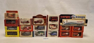Large collection of diecast model cars to include Lledo Days Gone, Oxford Diecast, Matchbox Models