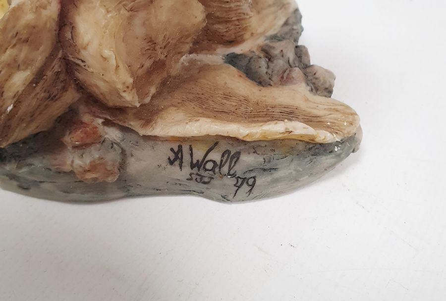 Pair of Albany Fine China Limited birds on bronze branches, one inscribed 'Nut Hatch' and the - Image 2 of 16