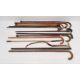 Quantity of assorted walking sticks to include a child's hunting crop with the horn handle formed as - Image 7 of 12