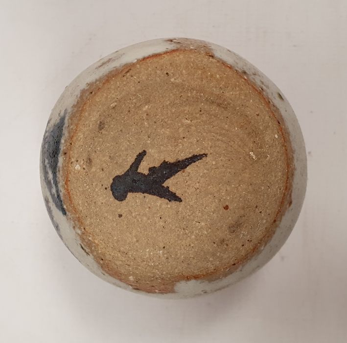 Collection of 20th century studio pottery including a tall mast headed vessel, indistinctly - Image 2 of 7