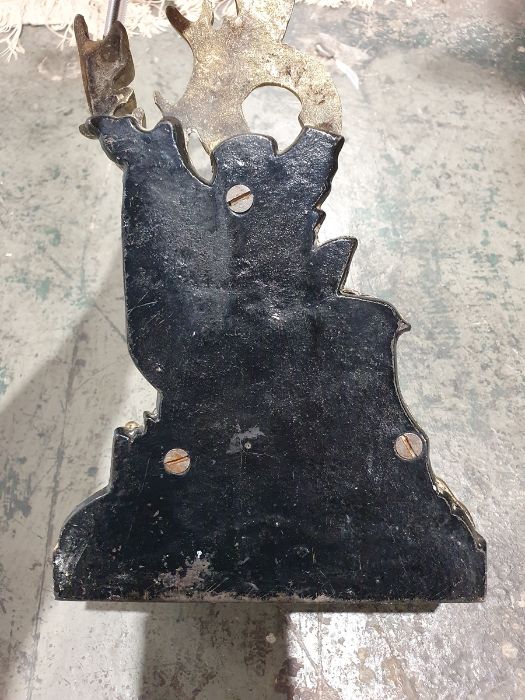 Victorian brass and iron doorstop, the body formed as a stag, on a heavy cast iron baseCondition - Image 11 of 15
