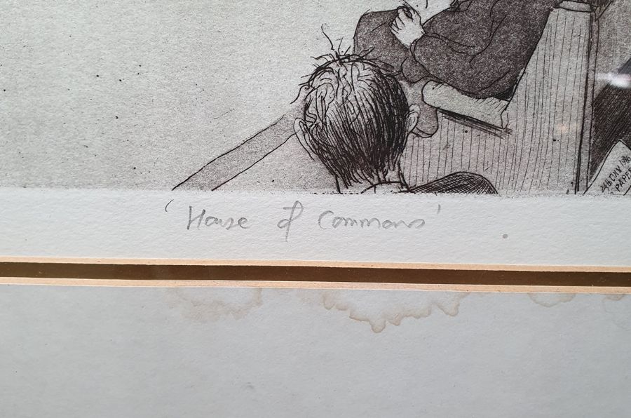 Chris Orr MBE RA (b.1943) Etching and aquatint "House of Commons", signed, titled and dated 1986, - Image 4 of 6