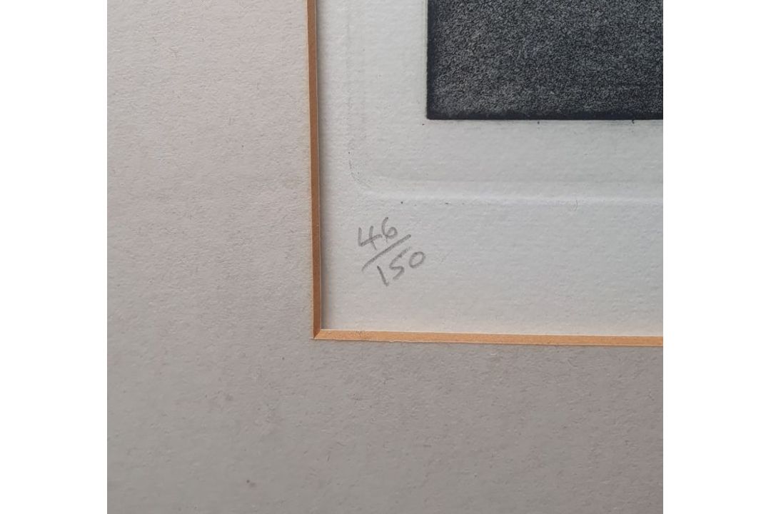 Gordon E Miles (b.1947)  Etching and aquatint "Bratch Locks", titled, signed and numbered 46/150 - Image 5 of 6