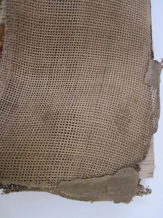 19th century needlepoint embroidery of biblical scene, titles in German gothic script, 'Exile from - Image 7 of 12
