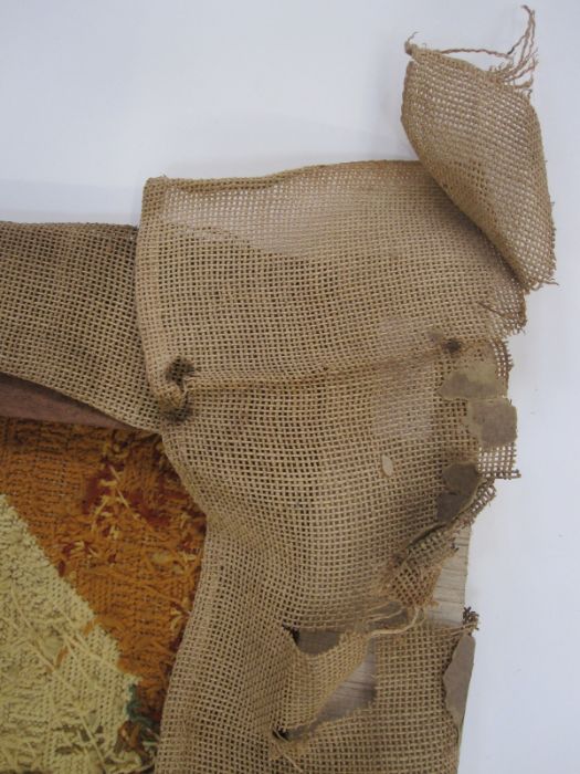 19th century needlepoint embroidery of biblical scene, titles in German gothic script, 'Exile from - Image 6 of 12