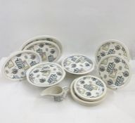 Wood & Sons - Ringwood Ware  'Calypso' part dinner service to include two lidded serving dishes, a