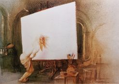 After Ralph Steadman  Colour print 