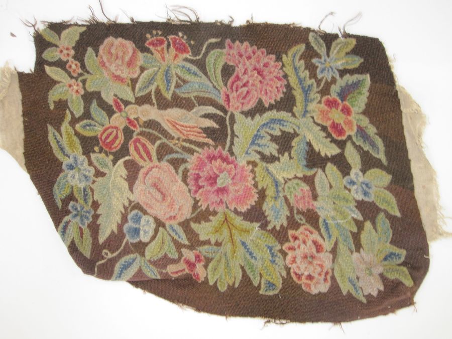 19th century needlepoint embroidery of biblical scene, titles in German gothic script, 'Exile from - Image 9 of 12