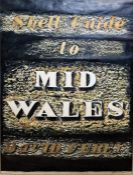John Piper (1903-1992) Mixed media rubbing  Design for the cover of Shell Guide to Mid Wales,